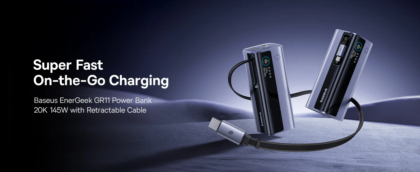 Baseus ENERGEEK GR11 PBANK 20kmAh 145W-TİTANYUM