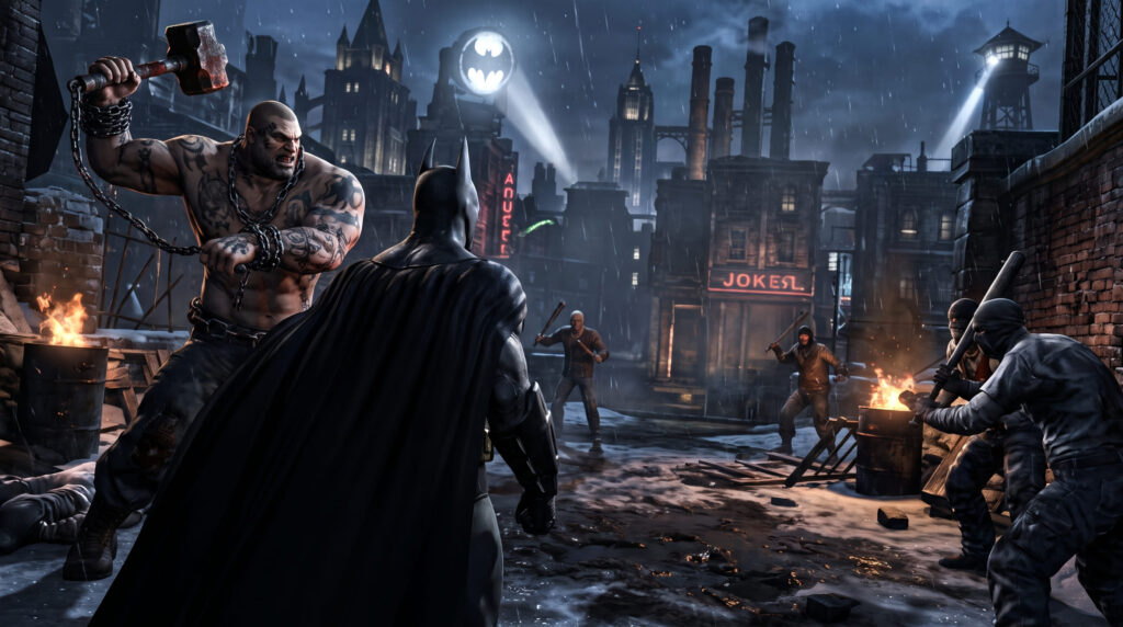 Batman Arkham City Gotham Şehri aksiyon ve dövüş oyunu inceleme görseli