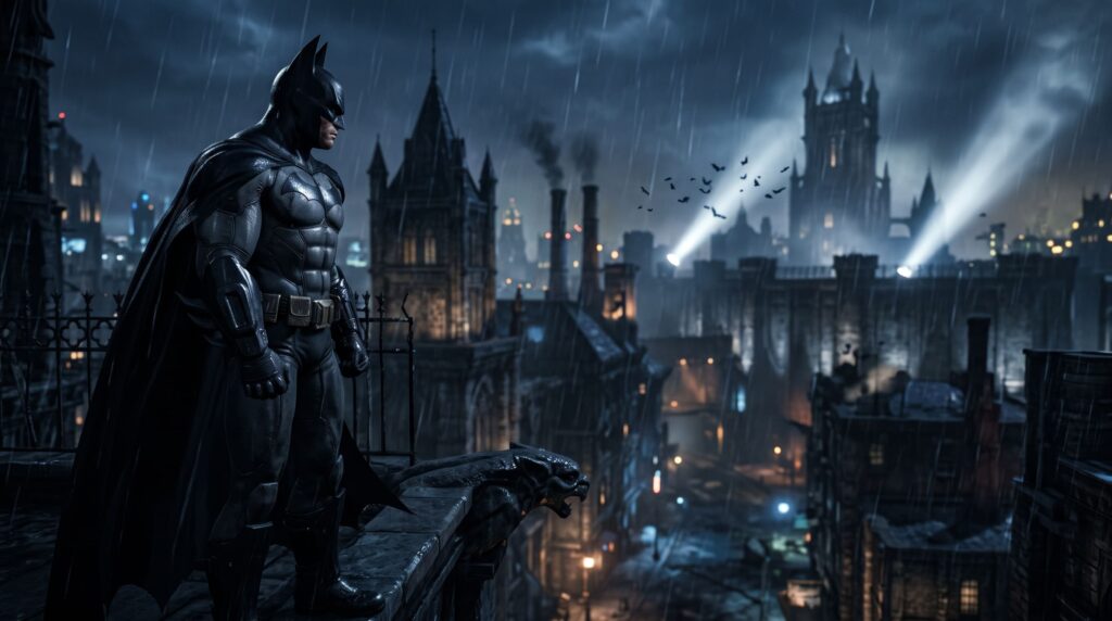 Batman Arkham City Gotham Şehri aksiyon ve dövüş oyunu inceleme görseli
