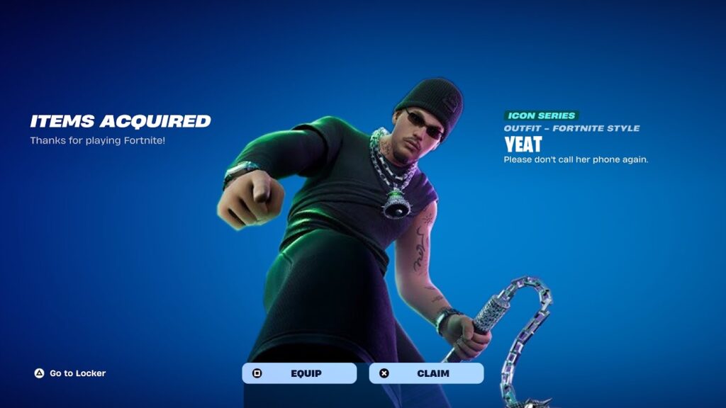 Fortnite'ta Yeat